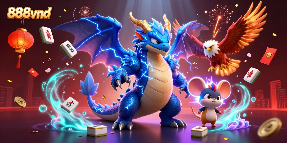 Experience thrilling gaming at 888vnd with vibrant characters and dynamic casino elements.